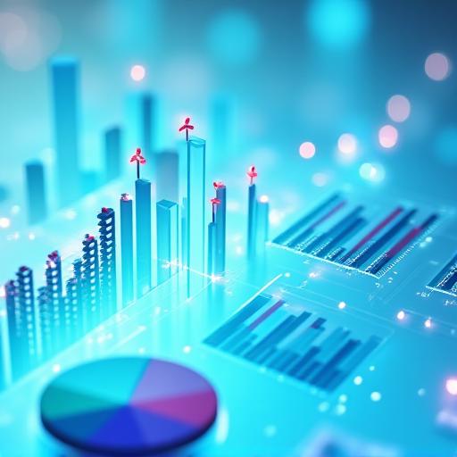 Gráficos vibrantes de analítica